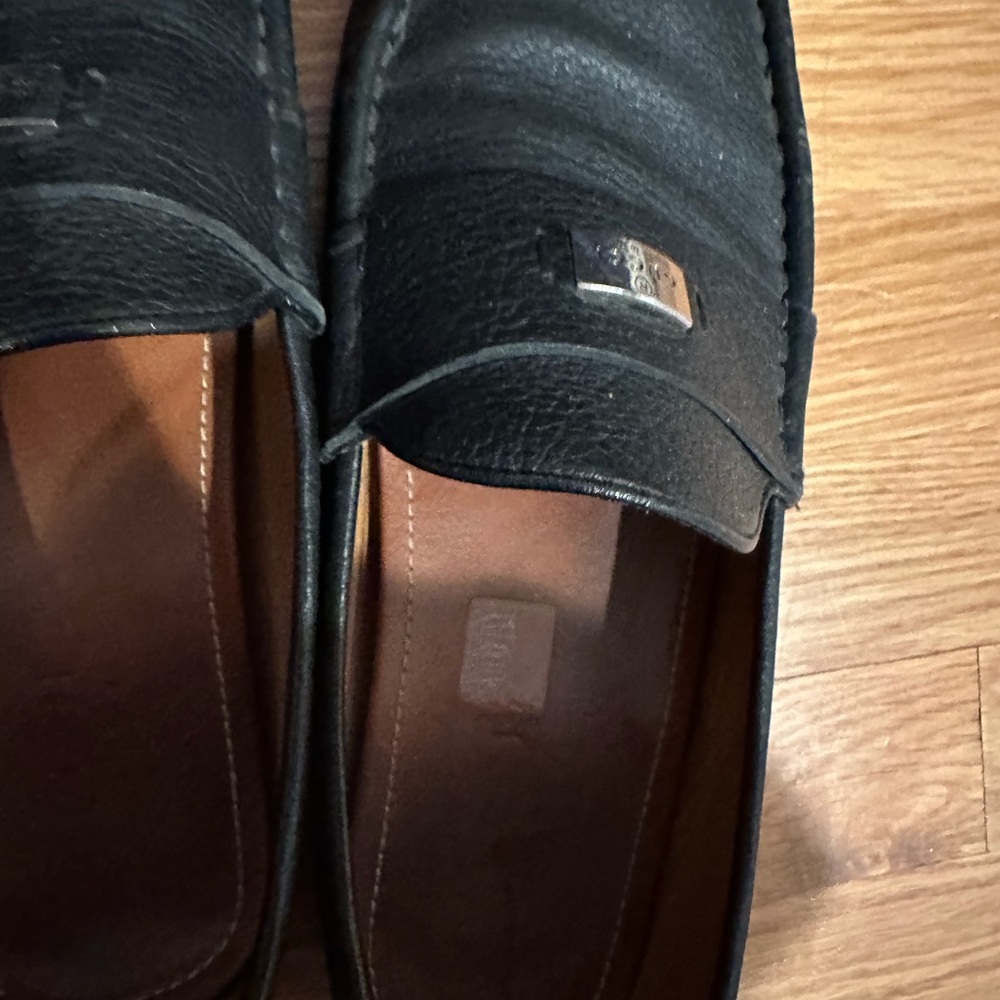 Gucci Black and Brown Loafers Slip-Ons